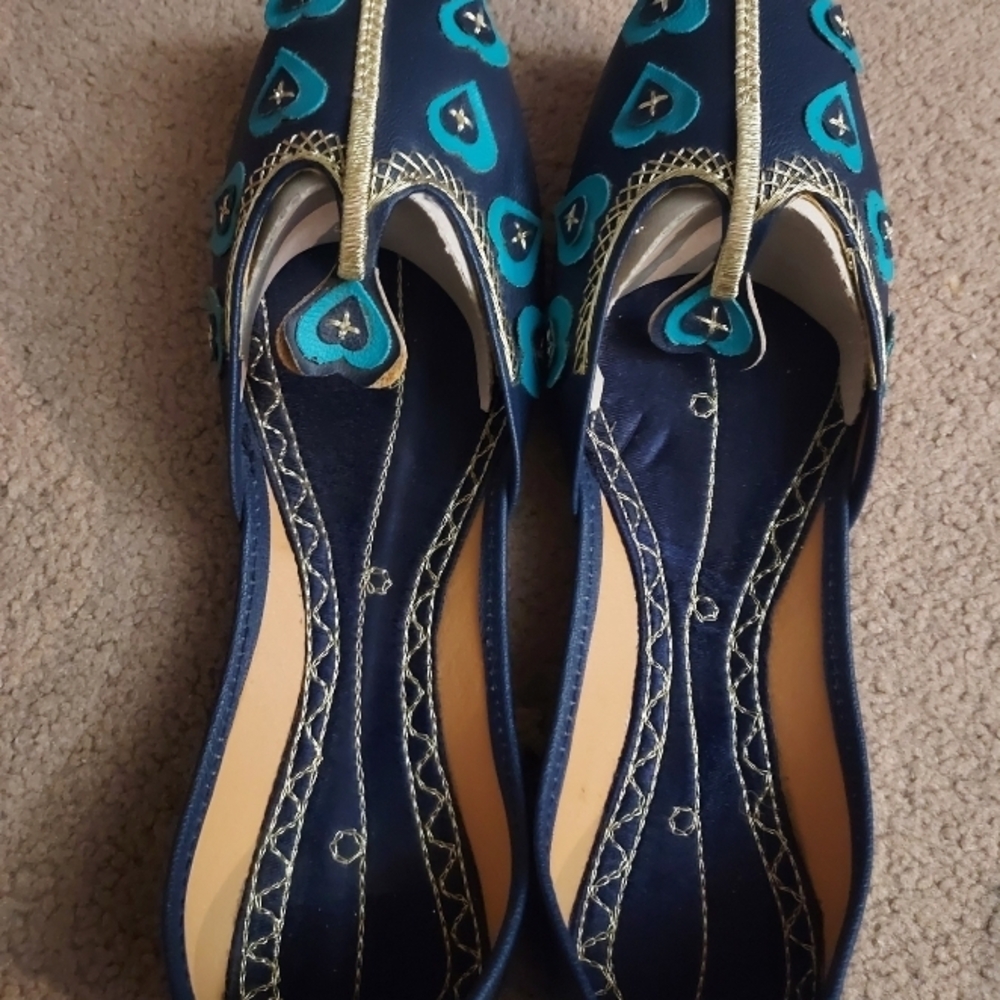 Elegant Blue and Green Women's Shoes/SALE